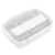 Lunch Box 4 Compartments 304 Stainless Steel Tableware Portable Lunch Containers for School Office White