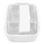 Lunch Box 4 Compartments 304 Stainless Steel Tableware Portable Lunch Containers for School Office White