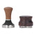 Coffee Powder Press Hammer and Distributor Set Stainless Steel Coffee Tamper with Wooden Handle for Cafe 58mm