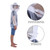 Professional Beekeeper Jacket Transparent Beekeeping Protective Suit Equipment with Hooded Veil
