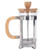 French Press Pot Heat Resistant French Press Tea Maker with Stainless Steel Filter and Bamboo Handle for Home 350ml