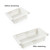 Fridge Drawer Organizer Retractable Multifunction Space Saving Refrigerator Storage Box White 20.5x16.4x7.6cm / 8.1x6.5x3.0in