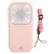 Hanging Neck Fan Mini Portable Folding 3 Speed Adjustable USB Charging Low Noise Fan for Home Office OutdoorPink