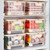 Fridge Organizer with Lids & Handle, Reusable Food Storage Containers Vegetable Fruit Keepers for Home/Picnic
