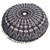 Floor Pillow Cover Round Cotton Cushion Case 80cm Comfortable Decorative Home DecorBlack