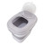 Rice Food Storage Container Large Collapsible Food Storage Container with Measuring Cup Rolling Wheel Grey