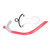 Swimming Snorkel Reduced Drag Silicone Swimming Breathing Tube with Adjustable Head Brace for Snorkeling Diving Pink
