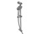 Shower Slide Rail Set 360° Rotation Adjustable Height with 1.5m Hose G1/2 304 Stainless Steel for Home Bathroom