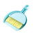 Mini Dustpan Brush Set Compact Multifunctional Table Cleaner Small Broom Dust Pan for Keyboard Cleaning Blue