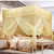 Luxury Princess Three Side Openings Post Bed Curtain Canopy Netting Mosquito Net Bedding (S)