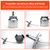 Universal 1.5mm Copper Nozzle Cordless Paint Sprayer for Home Interior House Painting Car DIY Paint Sprayer Gun with 750ml Aluminum Alloy Cup Quick Connector Cleaning Brush