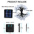 2 Pcs 50 LED 32FT Crystal Globe Solar String Lights Outdoor Waterproof Solar Lights with 8 Lighting Modes for Garden Yard