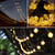 2 Pcs 50 LED 32FT Crystal Globe Solar String Lights Outdoor Waterproof Solar Lights with 8 Lighting Modes for Garden Yard
