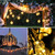 2 Pcs 50 LED 32FT Crystal Globe Solar String Lights Outdoor Waterproof Solar Lights with 8 Lighting Modes for Garden Yard