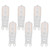 G9 Light Bulb Dimmable Eye Protection Energy Saving 5W 22 LED Small Bulbs for Ceiling Lamp Desk Lamp 6pcs Warm Light 220V