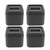 4Set Furniture Anti Vibration Pads Rubber Non Slip Foot Pads Bed Risers for Sofa Washing Machine Electrical Appliances