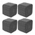 4Set Furniture Anti Vibration Pads Rubber Non Slip Foot Pads Bed Risers for Sofa Washing Machine Electrical Appliances