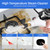 2500W High Pressure Steam Cleaner High Temperature Pressurized Steam Cleaning Machine 1100ml 3 Bar Portable Handheld Steam Cleaners with 3 Brush Heads for Home Use Car Detailing