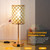 Crystal Table Lamp Touch Control Bedside Lamp with Warm White Light Bulb Desk Light USB A Type-C Charging Ports US Power Socket 3 Levels Dimmable for Living Room Bedroom Study Room Cafe Shop