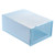 Household Thicken Transparent Stackable Shoe Box Dustproof Shoes Storage Box Organizer CaseBlue 33x23x13cm