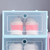 Household Thicken Transparent Stackable Shoe Box Dustproof Shoes Storage Box Organizer CaseBlue 33x23x13cm