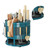Rotating Knife Holder Multi Function Area Knife Chopstick Chopping Board Holder Kitchen Utensil Organizer Green