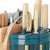 Rotating Knife Holder Multi Function Area Knife Chopstick Chopping Board Holder Kitchen Utensil Organizer Green