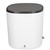 Portable Mini Washing Machine 4.5L Small Turbine Laundry Washer with Spin Drain Basket for Travel Apartment RV  White