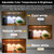 Neoglint 40CM Cabinet Closet Light Motion Sensor Lights Under-Counter Light Night Lamp 3 Light Colors Brightness Adjustable