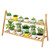 Flower Pot Holder Bamboo Multi Layer Decorative Floor Standing Succulent Planter Rack for Indoor Living Room Balcony