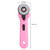 45mm Round Cutter Knife Cloth Knife Round Hob Fabric Cutter Sewing Accessories (Rose Red)