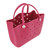 Beach Tote Bag Durable Safe EVA Material Multifunction Space Saving Portable Round Hole Design Large Beach Bag Rose Red