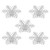 5PCS Snowflake Window Lights with Suction Cup Colourful LED Snowflake Lights for Christmas Party Window Wall Decoration