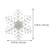 5PCS Snowflake Window Lights with Suction Cup Colourful LED Snowflake Lights for Christmas Party Window Wall Decoration