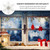 5PCS Snowflake Window Lights with Suction Cup Colourful LED Snowflake Lights for Christmas Party Window Wall Decoration