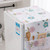 Refrigerator Dust Cover PEVA Home Water and Oil Proofing Refrigerator Cover Towel for Kitchen Fashionable Flower 130x55cm/51.2x21.7in