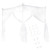 Luxury Princess Three Side Openings Bed Curtain Canopy Netting Mosquito Net Bedding (L)