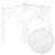 Luxury Princess Three Side Openings Bed Curtain Canopy Netting Mosquito Net Bedding (L)