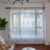 Polyester Window Curtain Valances Voile Bedroom Living Room Decor (Blue)