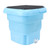 Small Foldable Washer Clothing Underwear Automatic Folding Washing Machine for Dormitory 100‑240V Blue US Plug