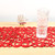 Rectangle Shape Felt Tablecloth Runner Placemats Table Mats Household Decorations(Red)