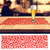 Rectangle Shape Felt Tablecloth Runner Placemats Table Mats Household Decorations(Red)