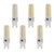 6PCS G9 LED Bulb Dimmable 3W 270LM 72LEDs G9 Bulb for Table Lamp Wall Lamp Chandelier Replacement