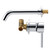 G1/2" Chromeplated Brass Wall Mount Faucet Kitchen Bathroom Basin Hot Cold Water Tap