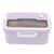 1500ml Lunch Box Heat Resistant Plastic Bento Box Portable Lunch Containers with Chopsticks Spoon for Students Taro Purple