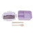 1500ml Lunch Box Heat Resistant Plastic Bento Box Portable Lunch Containers with Chopsticks Spoon for Students Taro Purple