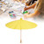 White Blank Paper Umbrella Colorful Oil Paper Umbrella for Kids DIY Painting Craft(Yellow)