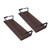2 Pcs Floating Shelf Wall Mounted Storage Rack Simple Style Floating Storage Shelves Dark Brown