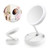 Foldable Makeup Mirror Round Vanity Mirror With LED Light 10X Magnification Beauty Mirror USB