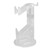 Game Controller Holder Acrylic Stable Space Saving Headset Controller Stand for Desktop Gift Transparentand Transparent Rounded Bottom